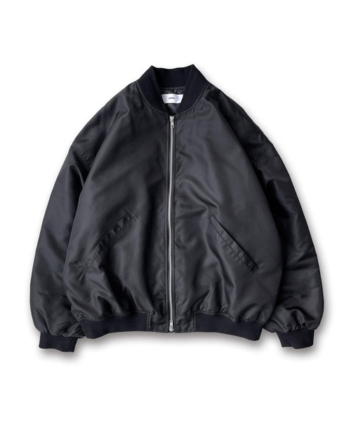 natto(ナット)の「perfect silhouette blouson(MA-1・レディース・ブラック・FREE)」の1枚目の写真