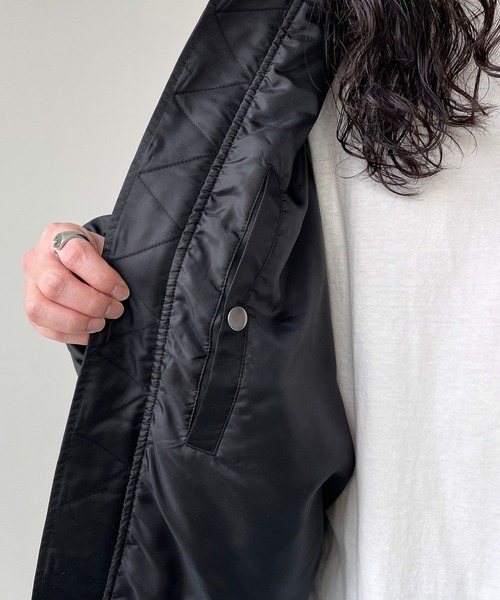 natto(ナット)の「perfect silhouette blouson(MA-1・レディース・ブラック・FREE)」の18枚目の写真