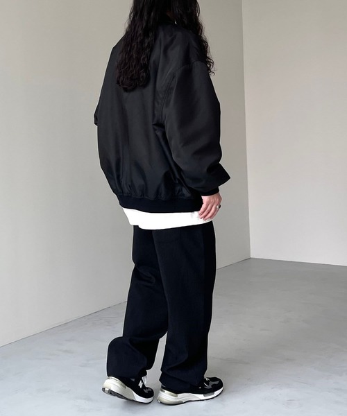 natto(ナット)の「perfect silhouette blouson(MA-1・レディース・ブラック・FREE)」の6枚目の写真