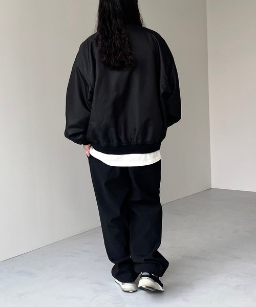 natto(ナット)の「perfect silhouette blouson(MA-1・レディース・ブラック・FREE)」の8枚目の写真
