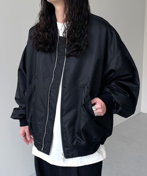 natto(ナット)の「perfect silhouette blouson(MA-1・レディース・ブラック・FREE)」の2枚目の写真