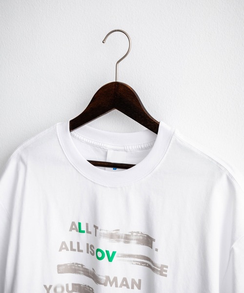 Rocky Monroe(ロッキーモンロー)の「オーバーサイズ古着風ロゴプリントクルーネック半袖Tシャツ(Tシャツ/カットソー・メンズ・ブラック/ホワイト系/ブラック系/ホワイト・S/M/L/XL)」の20枚目の写真