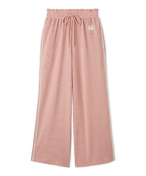 新作　SNIDEL HOME デザインカットスウェットパンツ　ネイビー セール】デザインカットスウェットパンツ（ルームウェア