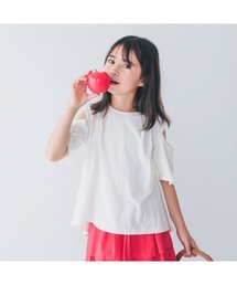 NHT（エヌエイチティー）の「エヌエイチティー オフショルダーTシャツ（Tシャツ/カットソー・キッズ）」
