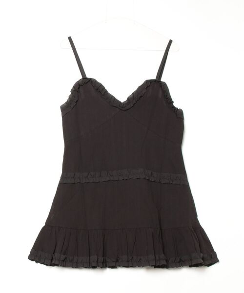 paravion（パラビオン）の「コットンライクミニワンピース（ワンピース・レディース・ブラック/ホワイト・FREE）」の16枚目の写真