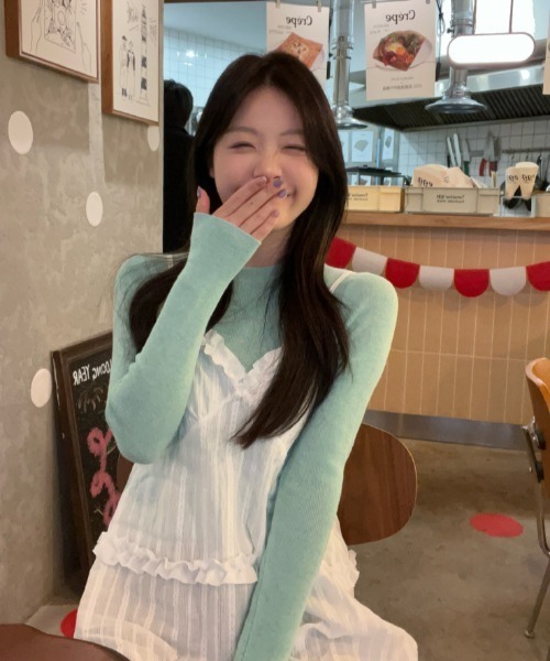 paravion（パラビオン）の「コットンライクミニワンピース（ワンピース・レディース・ブラック/ホワイト・FREE）」の7枚目の写真