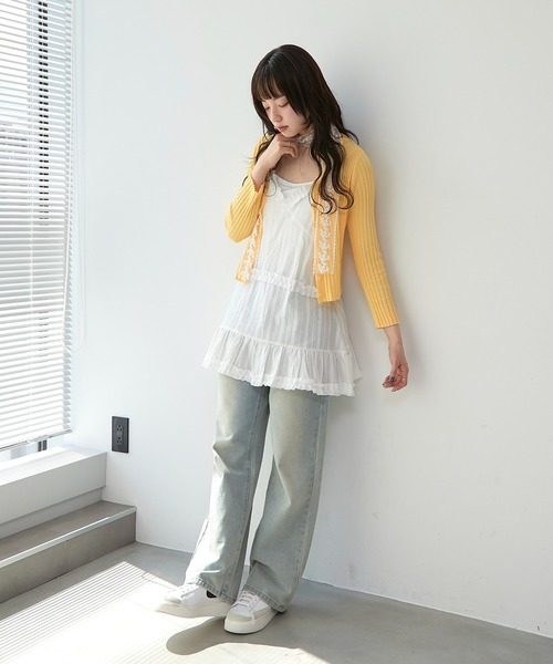 paravion（パラビオン）の「コットンライクミニワンピース（ワンピース・レディース・ブラック/ホワイト・FREE）」の4枚目の写真