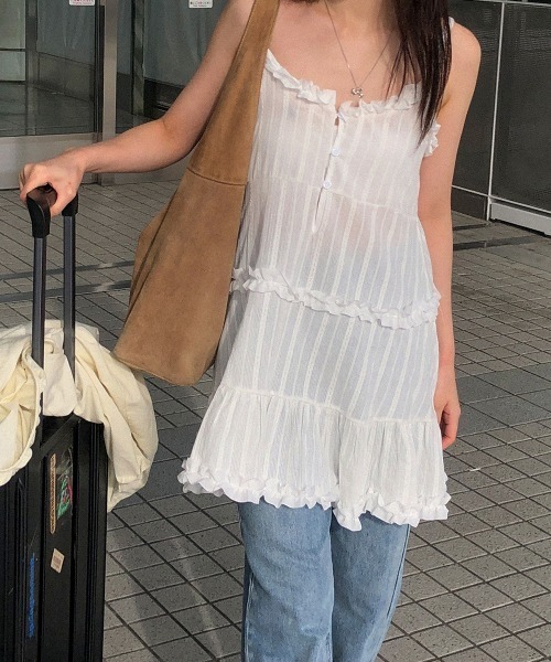 paravion（パラビオン）の「コットンライクミニワンピース（ワンピース・レディース・ブラック/ホワイト・FREE）」の18枚目の写真