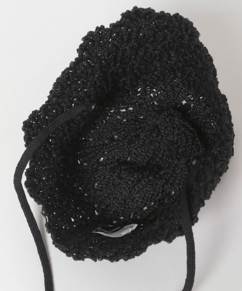 JEANASIS（ジーナシス）の「ヒモツキスカシアミHAT/321244（ハット・レディース・グレイッシュベージュ/ブラック・FREE）」の5枚目の写真