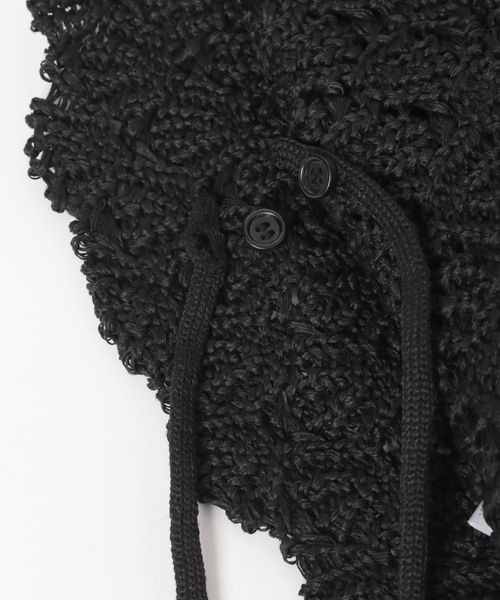 JEANASIS（ジーナシス）の「ヒモツキスカシアミHAT/321244（ハット・レディース・グレイッシュベージュ/ブラック・FREE）」の4枚目の写真