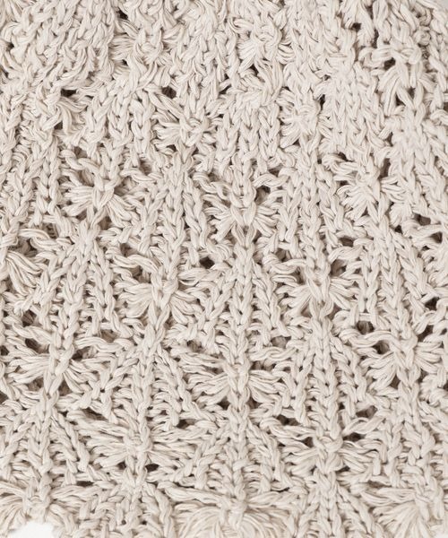 JEANASIS（ジーナシス）の「ヒモツキスカシアミHAT/321244（ハット・レディース・グレイッシュベージュ/ブラック・FREE）」の12枚目の写真