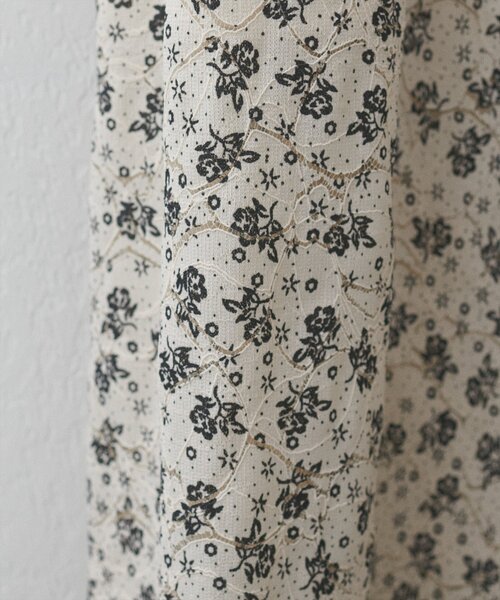 natural couture(ナチュラルクチュール)の「フラワープリントカットレーススカート(スカート・レディース・ブラック/その他1/その他2/パープル・FREE)」の13枚目の写真