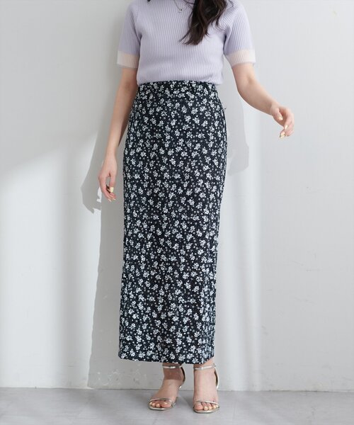 ♡美品♡ ドゥロワー　コットンシルクエンブロレーススカート　定価12万 12closet(トゥエルブクローゼット)の【洗える】コットンレース