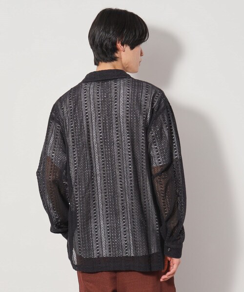 THE SHOP TK (ザ ショップ ティーケー )の「レースシャツ+半袖Tシャツ セットアイテム(シャツ/ブラウス・メンズ・アイボリー/スモーキーグリーン系/ブラック・04/03/02)」の10枚目の写真