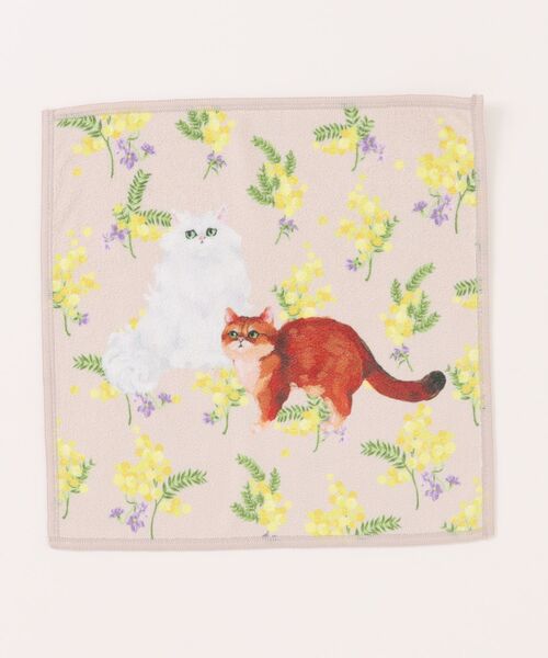 PAUL & JOE ACCESSOIRES(ポールアンドジョーアクセソワ)の「ポール&ジョー アクセソワ スマホ拭きハンカチ S <ミモザ>(ハンカチ/ハンドタオル・レディース・ベージュ/アイボリー/ブルー・FREE)」の11枚目の写真