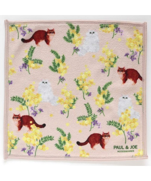 PAUL & JOE ACCESSOIRES(ポールアンドジョーアクセソワ)の「ポール&ジョー アクセソワ スマホ拭きハンカチ S <ミモザ>(ハンカチ/ハンドタオル・レディース・ベージュ/アイボリー/ブルー・FREE)」の6枚目の写真