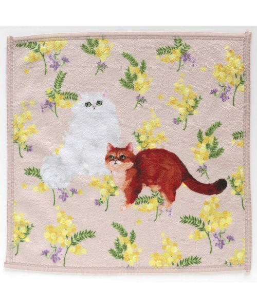 PAUL & JOE ACCESSOIRES(ポールアンドジョーアクセソワ)の「ポール&ジョー アクセソワ スマホ拭きハンカチ S <ミモザ>(ハンカチ/ハンドタオル・レディース・ベージュ/アイボリー/ブルー・FREE)」の7枚目の写真