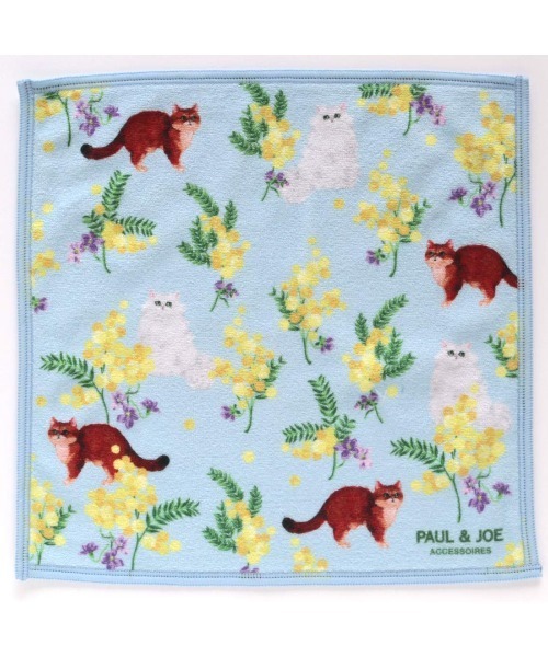 PAUL & JOE ACCESSOIRES(ポールアンドジョーアクセソワ)の「ポール&ジョー アクセソワ スマホ拭きハンカチ S <ミモザ>(ハンカチ/ハンドタオル・レディース・ベージュ/アイボリー/ブルー・FREE)」の8枚目の写真