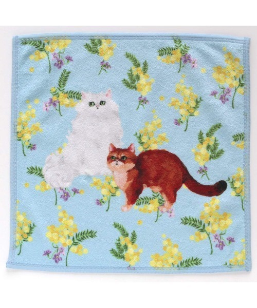 PAUL & JOE ACCESSOIRES(ポールアンドジョーアクセソワ)の「ポール&ジョー アクセソワ スマホ拭きハンカチ S <ミモザ>(ハンカチ/ハンドタオル・レディース・ベージュ/アイボリー/ブルー・FREE)」の9枚目の写真