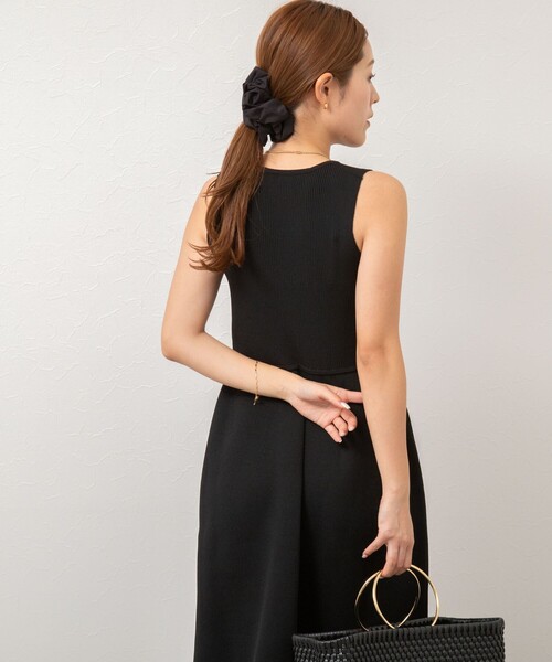 NOLLEY’S（ノーリーズ）の「【松葉☆別注アイテム】体形カバー リブニットワンピース（ワンピース・レディース・ブラック・36/38）」の14枚目の写真