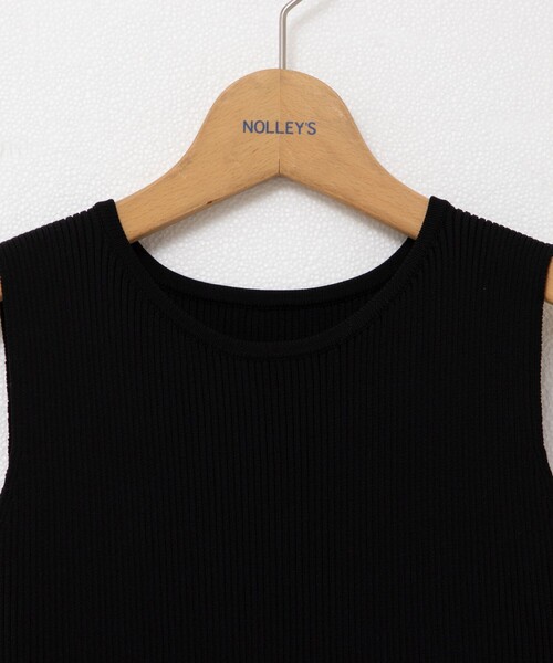 NOLLEY’S（ノーリーズ）の「【松葉☆別注アイテム】体形カバー リブニットワンピース（ワンピース・レディース・ブラック・36/38）」の10枚目の写真
