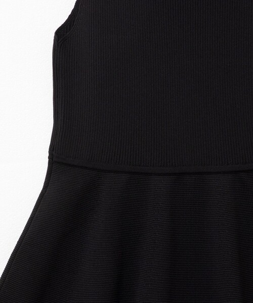 NOLLEY’S（ノーリーズ）の「【松葉☆別注アイテム】体形カバー リブニットワンピース（ワンピース・レディース・ブラック・36/38）」の4枚目の写真