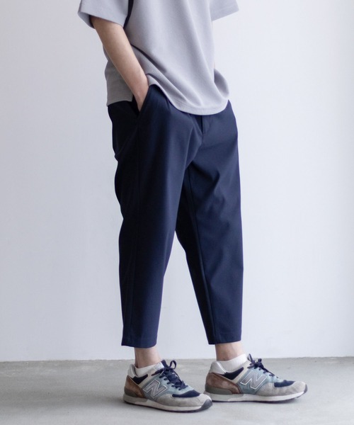 NAVY（ネイビー）の「【抗菌防臭・ウエスト2WAY】毎日はきたくなるラクラクパンツ 「マイラク」NAVY クロップドパンツ（その他パンツ・メンズ・ブラック/カーキ/ネイビー/ベージュ・S/M/L/XL）」の4枚目の写真
