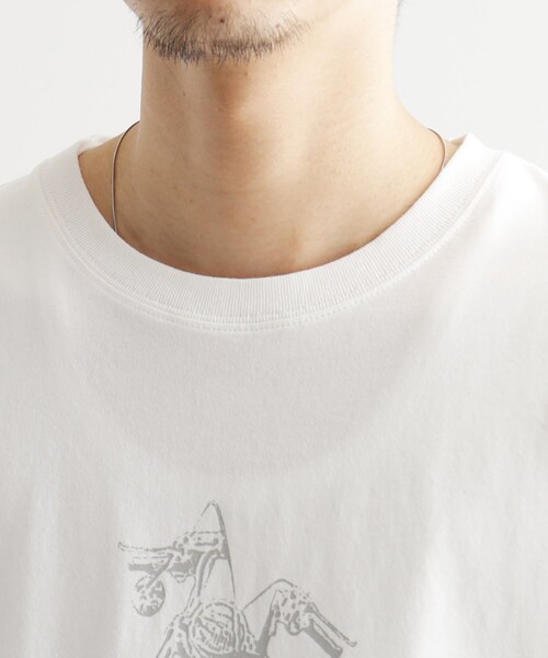 tk.TAKEO KIKUCHI（ティーケータケオキクチ）の「K’PJT by AYUTA 『VINTAGE T－shirt』（Tシャツ/カットソー・メンズ・ホワイト/ブラック・03/02）」の3枚目の写真