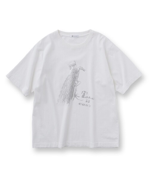 tk.TAKEO KIKUCHI（ティーケータケオキクチ）の「K’PJT by AYUTA 『VINTAGE T－shirt』（Tシャツ/カットソー・メンズ・ホワイト/ブラック・03/02）」の6枚目の写真