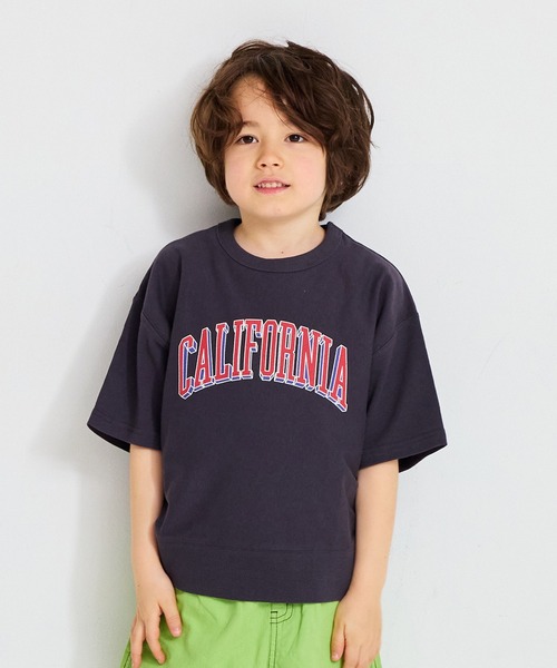 MARKEY'S（マーキーズ）の「半袖リブ付きプリントＴシャツ（Tシャツ/カットソー・キッズ・ホワイト系その他/チャコール/オレンジ/ブルー・80/90/95/100/110/120/130/140/150）」の12枚目の写真