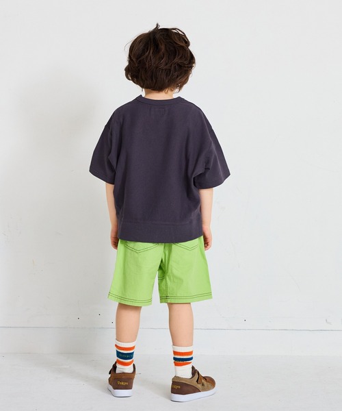 MARKEY'S（マーキーズ）の「半袖リブ付きプリントＴシャツ（Tシャツ/カットソー・キッズ・ホワイト系その他/チャコール/オレンジ/ブルー・80/90/95/100/110/120/130/140/150）」の20枚目の写真