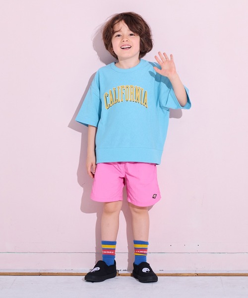 MARKEY'S（マーキーズ）の「半袖リブ付きプリントＴシャツ（Tシャツ/カットソー・キッズ・ホワイト系その他/チャコール/オレンジ/ブルー・80/90/95/100/110/120/130/140/150）」の10枚目の写真