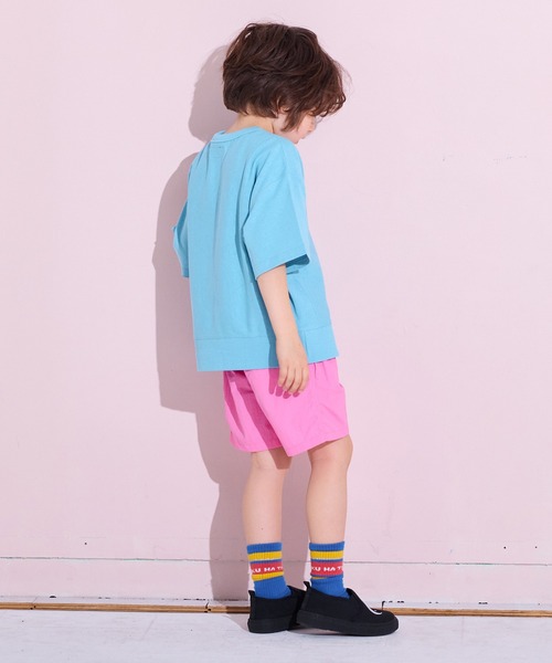 MARKEY'S（マーキーズ）の「半袖リブ付きプリントＴシャツ（Tシャツ/カットソー・キッズ・ホワイト系その他/チャコール/オレンジ/ブルー・80/90/95/100/110/120/130/140/150）」の11枚目の写真