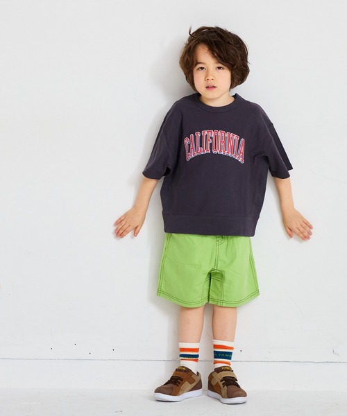 MARKEY'S（マーキーズ）の「半袖リブ付きプリントＴシャツ（Tシャツ/カットソー・キッズ・ホワイト系その他/チャコール/オレンジ/ブルー・80/90/95/100/110/120/130/140/150）」の17枚目の写真