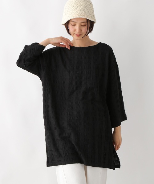 LEPSIM(レプシィム)の「ラッセルレース8分袖チュニックワンピース 324667(チュニック・レディース・イエロー/オフホワイト/ブラック・FREE)」の12枚目の写真