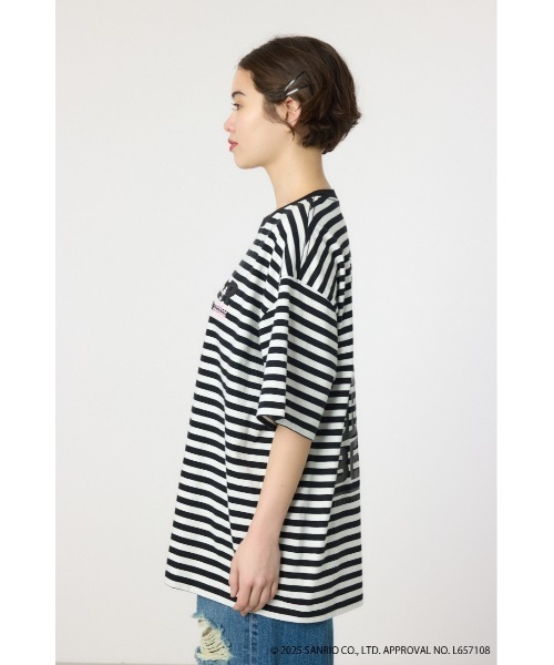 RODEO CROWNS WIDE BOWL(ロデオクラウンズワイドボウル)の「(サンリオキャラクターズ) ボックスロゴTシャツ(Tシャツ/カットソー・レディース・オフホワイト/ブラック系その他/ブラック/ライトピンク/カーキ・FREE)」の12枚目の写真