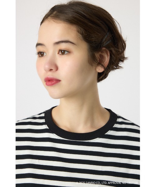 RODEO CROWNS WIDE BOWL(ロデオクラウンズワイドボウル)の「(サンリオキャラクターズ) ボックスロゴTシャツ(Tシャツ/カットソー・レディース・オフホワイト/ブラック系その他/ブラック/ライトピンク/カーキ・FREE)」の10枚目の写真