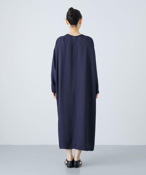 セール】『2サイズ展開』アセテートワイドワンピース