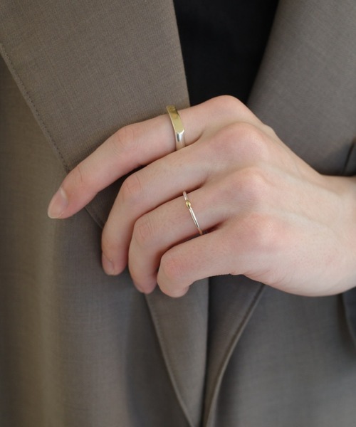 TEN.（テン）の「【ZOZO限定】SILVER925 18KGP バロックリング（リング・レディース・シルバー×ゴールド・#13/#9/#11/#15）」の5枚目の写真