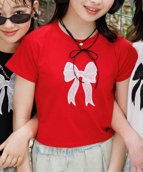 66413　D&G　リボン　レース　Tシャツ 66413 D&G リボン レース Tシャツ - メルカリ