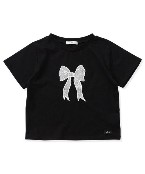 セール】リボンレース半袖T（Tシャツ/カットソー）｜algy