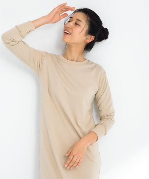 URBAN RESEARCH Sonny Label(アーバンリサーチサニーレーベル)の「SLAB Sweat Comfort One-Piece(ワンピース・レディース・チャコールグレー/ベージュ系その他・FREE)」の3枚目の写真