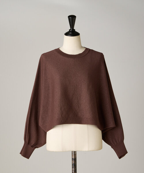 BEARDSLEY（ビアズリー）の「ドルマンショートプルオーバー（ニット/セーター・レディース・レッド/ブラウン・FREE）」の16枚目の写真