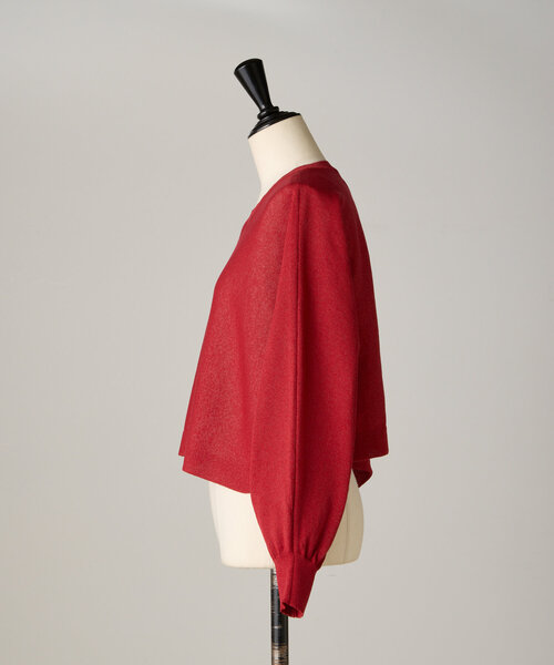 BEARDSLEY（ビアズリー）の「ドルマンショートプルオーバー（ニット/セーター・レディース・レッド/ブラウン・FREE）」の21枚目の写真