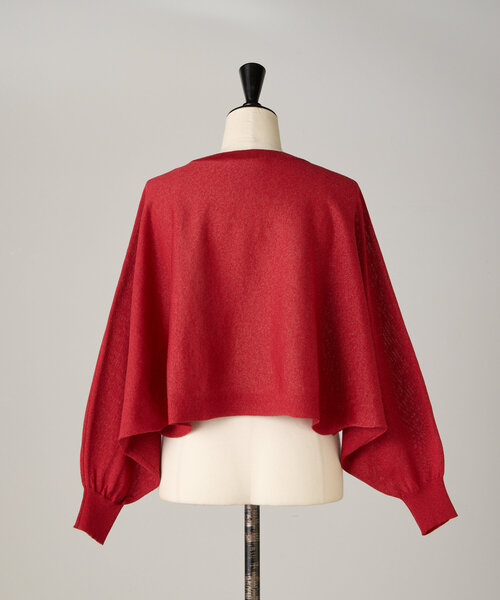 BEARDSLEY（ビアズリー）の「ドルマンショートプルオーバー（ニット/セーター・レディース・レッド/ブラウン・FREE）」の22枚目の写真