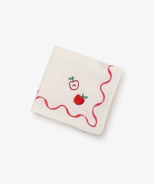 フルーツ刺繍ハンカチ（ハンカチ/ハンドタオル）｜Afternoon Tea
