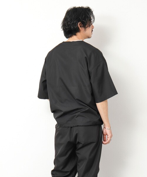 TAION（タイオン）の「【TAION/タイオン】ノンダウン ミリタリー ヘンリーネックカットソー 25SS（Tシャツ/カットソー・メンズ・ダークネイビー/ブラック系その他/オリーブ/ブラック・M/L/XL）」の13枚目の写真