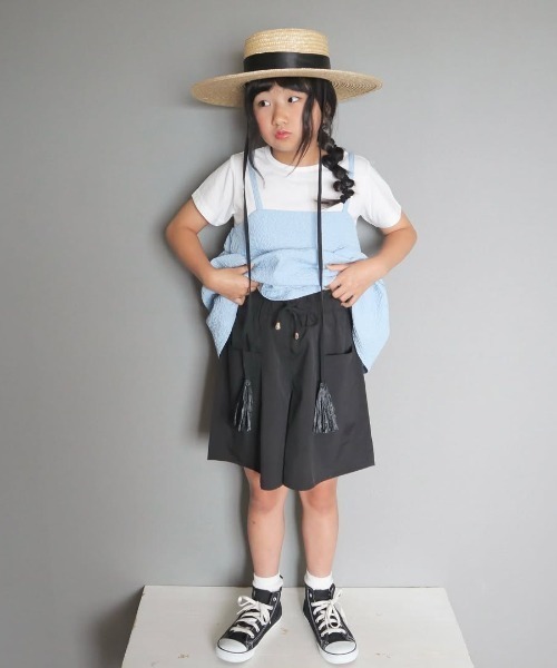 ikka（イッカ）の「【速乾／接触冷感】涼やかキュロット（120~160cm）（その他パンツ・キッズ・ブラック/スカイブルー/ミント/その他1・120/130/140/150/160）」の22枚目の写真