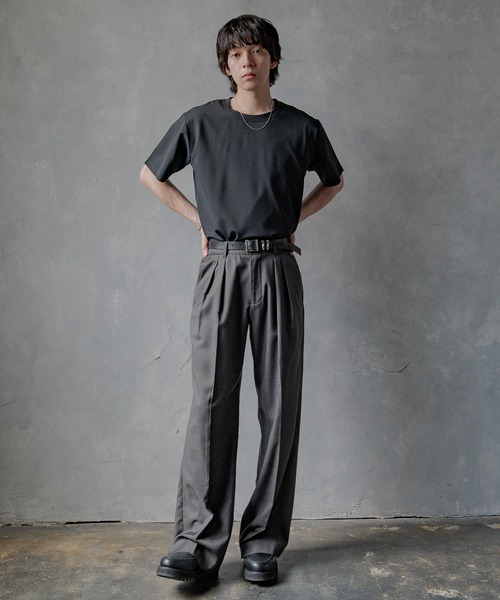 HARE(ハレ)の「【接触冷感 汗シミ低減】ICYポンチコンパクトカットソー(HARE)(Tシャツ/カットソー・メンズ・ブラック/ホワイト/ピンク・SMALL/MEDIUM)」の8枚目の写真