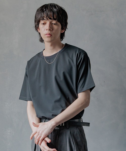 HARE(ハレ)の「【接触冷感 汗シミ低減】ICYポンチコンパクトカットソー(HARE)(Tシャツ/カットソー・メンズ・ブラック/ホワイト/ピンク・SMALL/MEDIUM)」の5枚目の写真